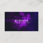 暗モダン色とムーディ紫の煙の名刺 名刺 (正面)