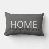 暗モダン色のバーラップ最高のHOMEがある ランバークッション (正面)