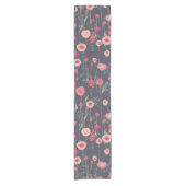 暗モダン色フローラ ショートテーブルランナー (正面)