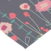 暗モダン色フローラ ショートテーブルランナー (コーナー)