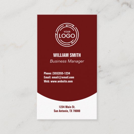 暗モダン色 名刺 (正面)