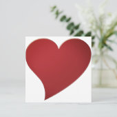 暗モダン赤ハートエレガント可愛いカード (スタンド正面)