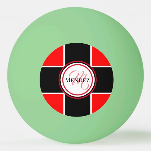 暗モノグラムのいピンポンボールで輝く 卓球ボール (正面)