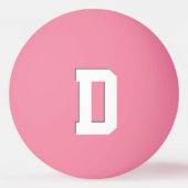 暗モノグラムのいピンポンボールで輝く 卓球ボール (裏面)