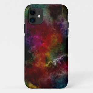 暗ユニーク色の虹色iPhoneケース iPhone 11 ケース