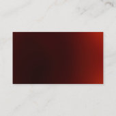 暗ユニーク赤プレーンプロフェッショナル名刺 名刺 (裏面)