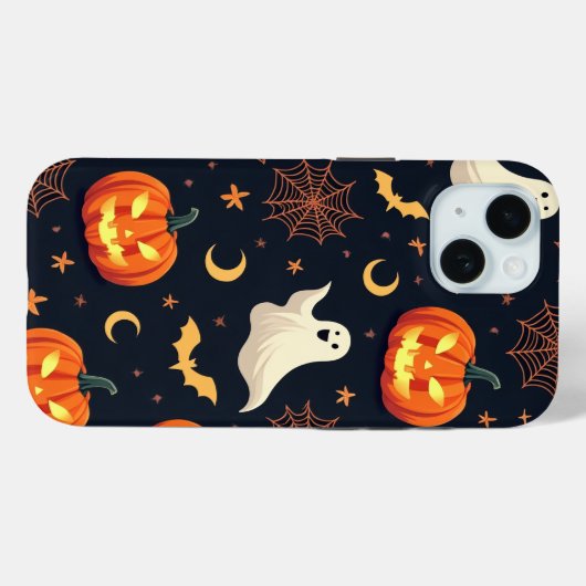 暗不気味いiPhoneケースのハロウィーングロー Case-Mate iPhoneケース (裏面 (横))