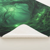 暗不気味緑の森 シェルパブランケット (3/4)