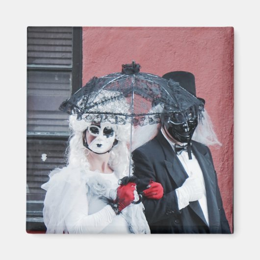 暗不気味色ハロウィンゴシック仮装ボールマグネット マグネット (正面)