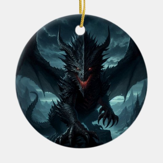 暗中竜 セラミックオーナメント (正面)