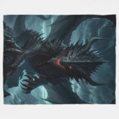 暗中竜 フリースブランケット (正面(横))