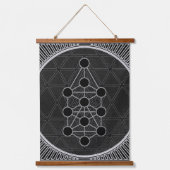 暗側Qliphothオカルトツリー 吊り下げ型タペストリー (正面)