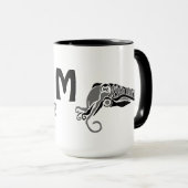 暗初期のいステンシルのイカスタイル マグカップ (正面右)