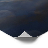 暗反射した雲 ポスター (角)