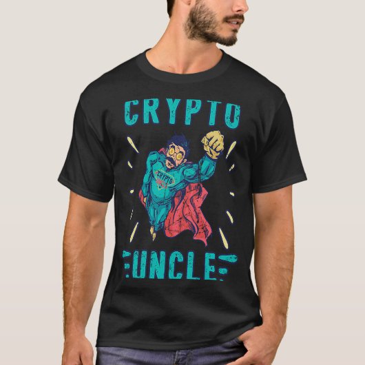 暗号おじさんビットコインHodl暗号通貨アウト Tシャツ (正面)