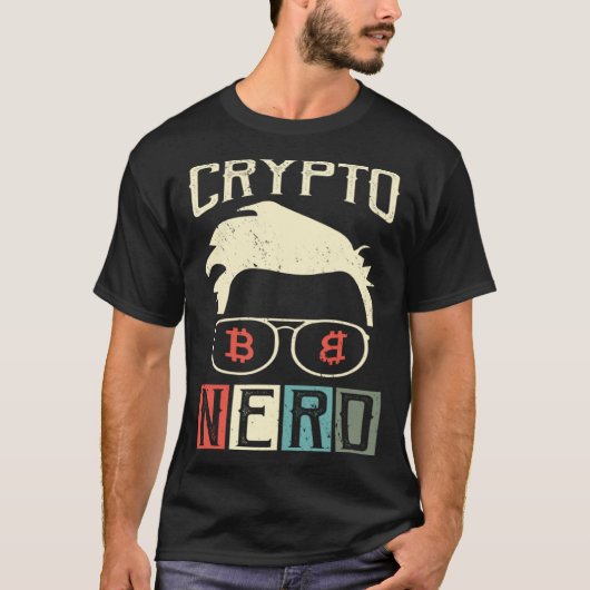 暗号おたくBitcoin Cryptocurrencies暗号株式 Tシャツ (正面)