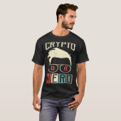 暗号おたくBitcoin Cryptocurrencies暗号株式 Tシャツ (正面フル)