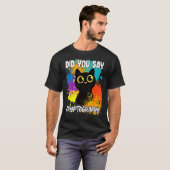 暗号って言ったよね 黒猫 Tシャツ (正面フル)
