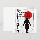 暗号で私たちは信頼する – Bitcoin Samurai (正面/裏面)