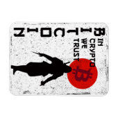 暗号で私たちは信頼する – Bitcoin Samurai マグネット (横)