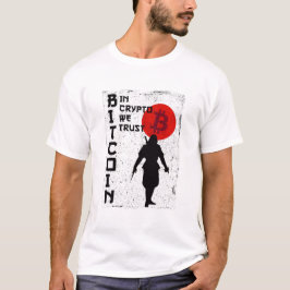 暗号で私たちは信頼する – Bitcoin Samurai Tシャツ