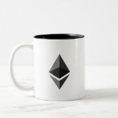 暗号で私達はEthereumのマグを信頼します ツートーンマグカップ (左)