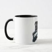暗号のカラスのコーヒー・マグ マグカップ (左)