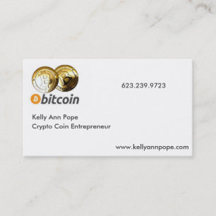 暗号の硬貨の起業家 名刺