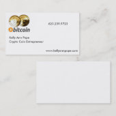 暗号の硬貨の起業家 名刺 (正面/裏面)