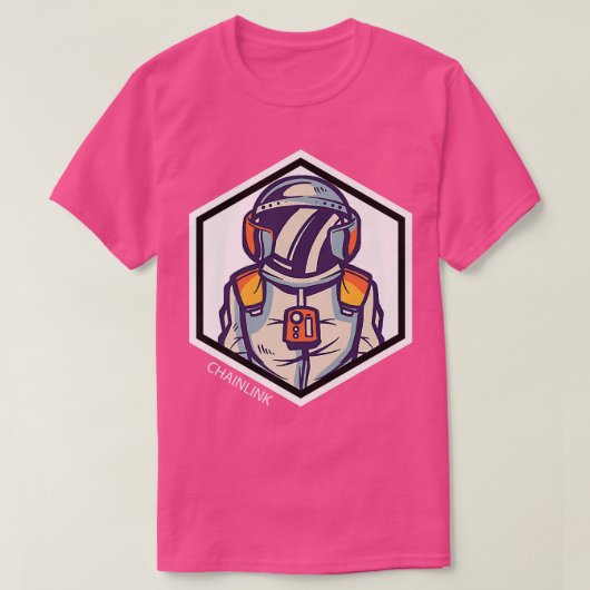 暗号インターネットマネーチェーンリンク暗号通貨Ast Tシャツ (デザイン正面)