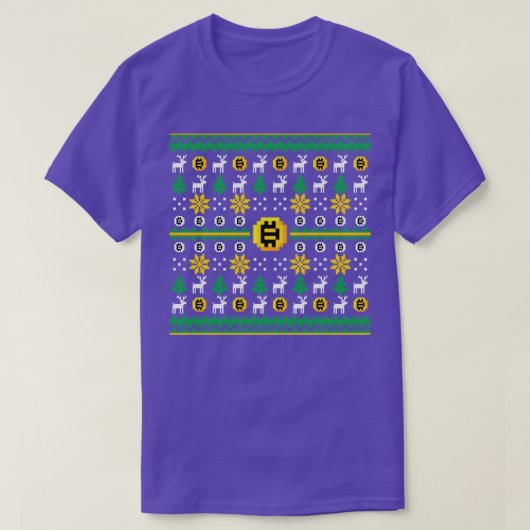 暗号クリスマスパターン Tシャツ (デザイン正面)