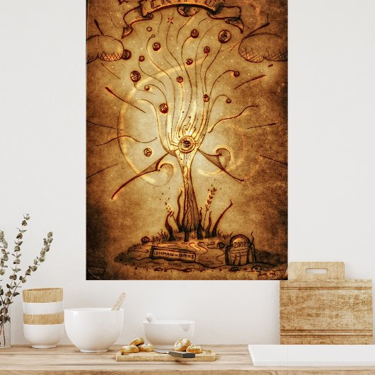 暗号ツリー ポスター (キッチン)