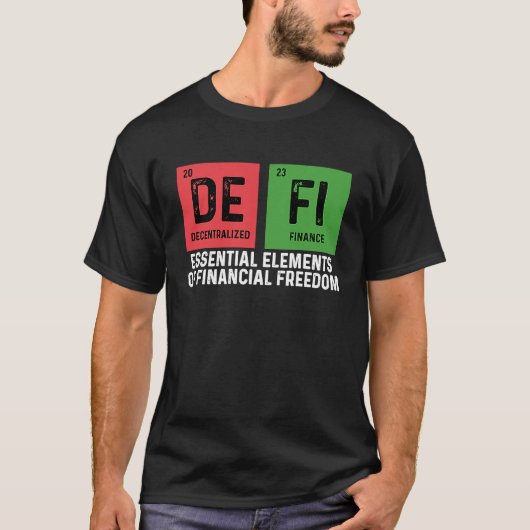 暗号トレーダー暗号通貨分散金融 Tシャツ (正面)