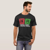 暗号トレーダー暗号通貨分散金融 Tシャツ (正面フル)