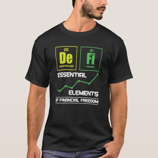 暗号トレーダー 暗号通貨 分散型金融 Tシャツ (正面)