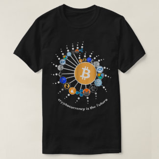暗号ネットワークのデジタルデザイン Tシャツ