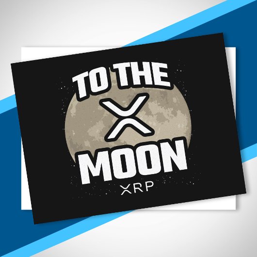 暗号ミーム- XRP月へ – XRP暗号通貨 ポストカード