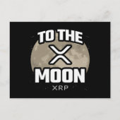 暗号ミーム- XRP月へ – XRP暗号通貨 ポストカード (正面)