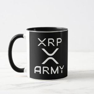 暗号ミームHodl Cryptocurrency XRP陸軍引用文 マグカップ