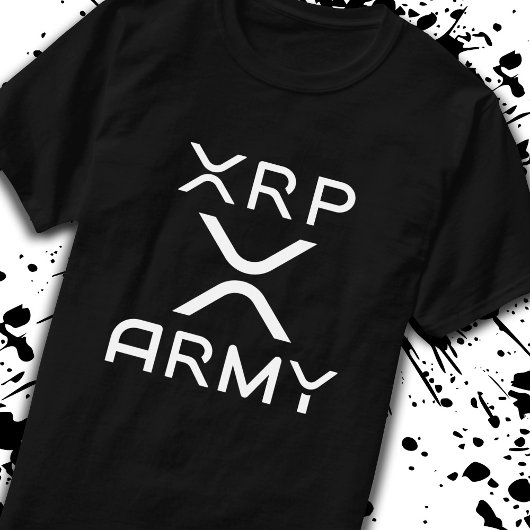 暗号ミームHodl Cryptocurrency XRP陸軍引用文 Tシャツ