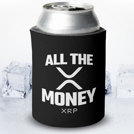 暗号ミームXRP Cryptocurrency All The Money引用文 缶クーラー