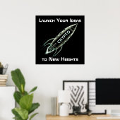 暗号ロケット ポスター (ホームオフィス)