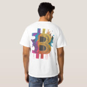暗号信者:ビットコイン** Tシャツ (裏面フル)
