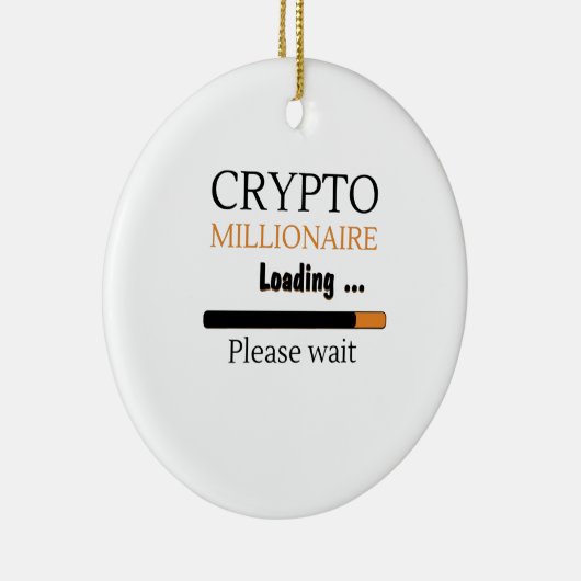 暗号億万長者の積付けおもしろい取引開始 セラミックオーナメント (右)