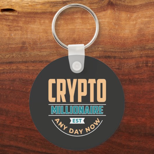 暗号億万長者 – 今すぐ任意の日 キーホルダー (正面)