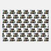 暗号動物学クリプティズビッグ足エイリアンモットマン ラッピングペーパーシート (正面)