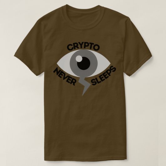 暗号化がスリープしない1 Tシャツ (デザイン正面)