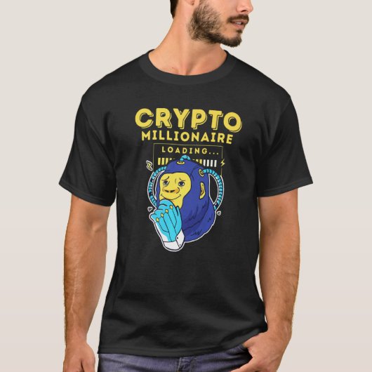暗号化の億万長者の読み込みプレミアム Tシャツ (正面)