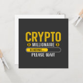 暗号化グリーティングカードの読み込み中の暗号化の億万長者 カード (正面/裏面インサイチュ)