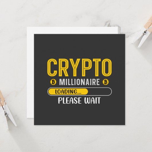 暗号化グリーティングカードの読み込み中の暗号化の億万長者 カード (正面/裏面インサイチュ)